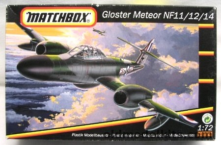 Matchbox 1/72 Gloster Meteor NF11/12/14 Belgian Air Force or RAF, 401240 plastic model kit